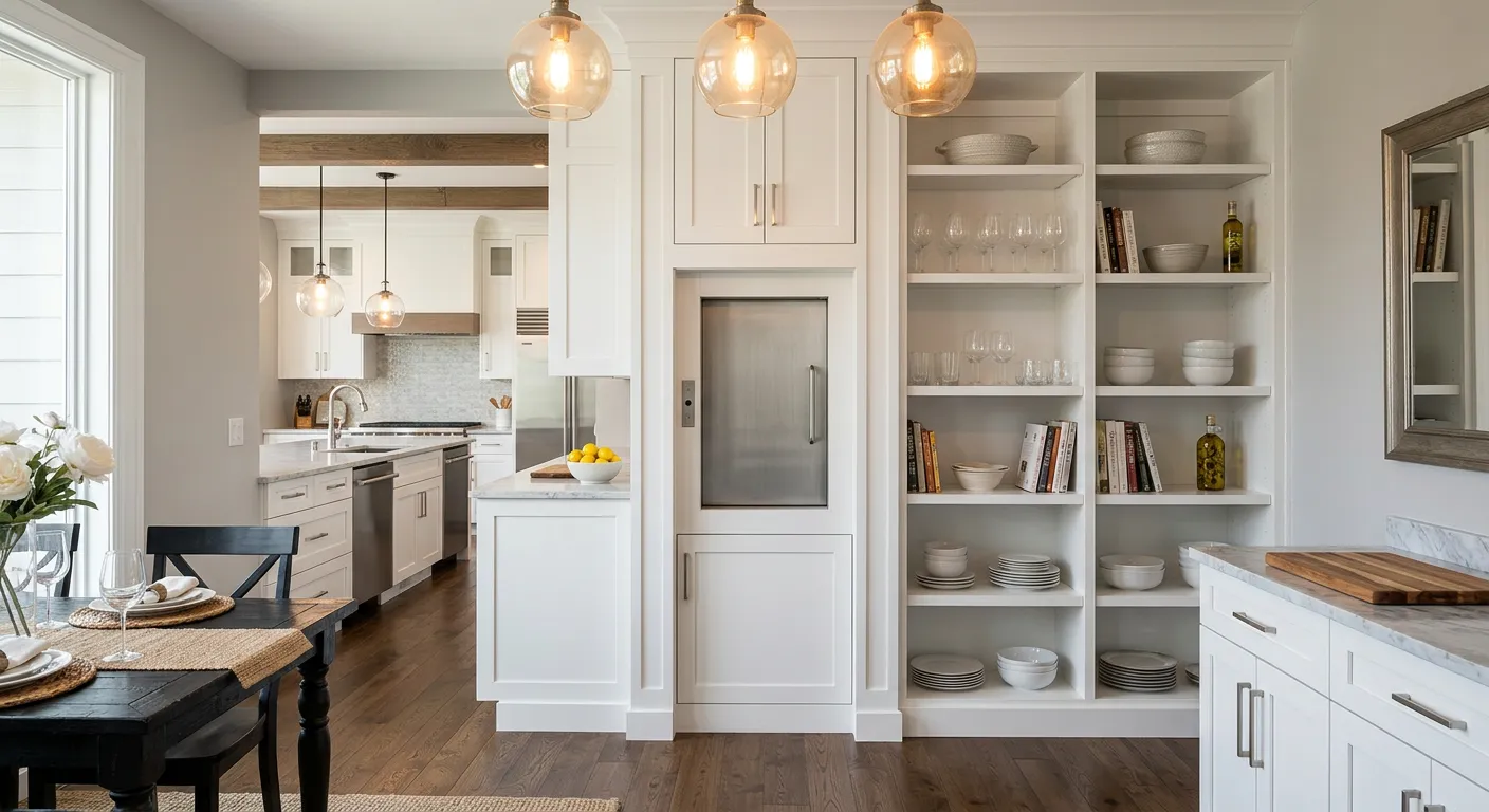 Pro Dumbwaiter installed in a beautiful residential home