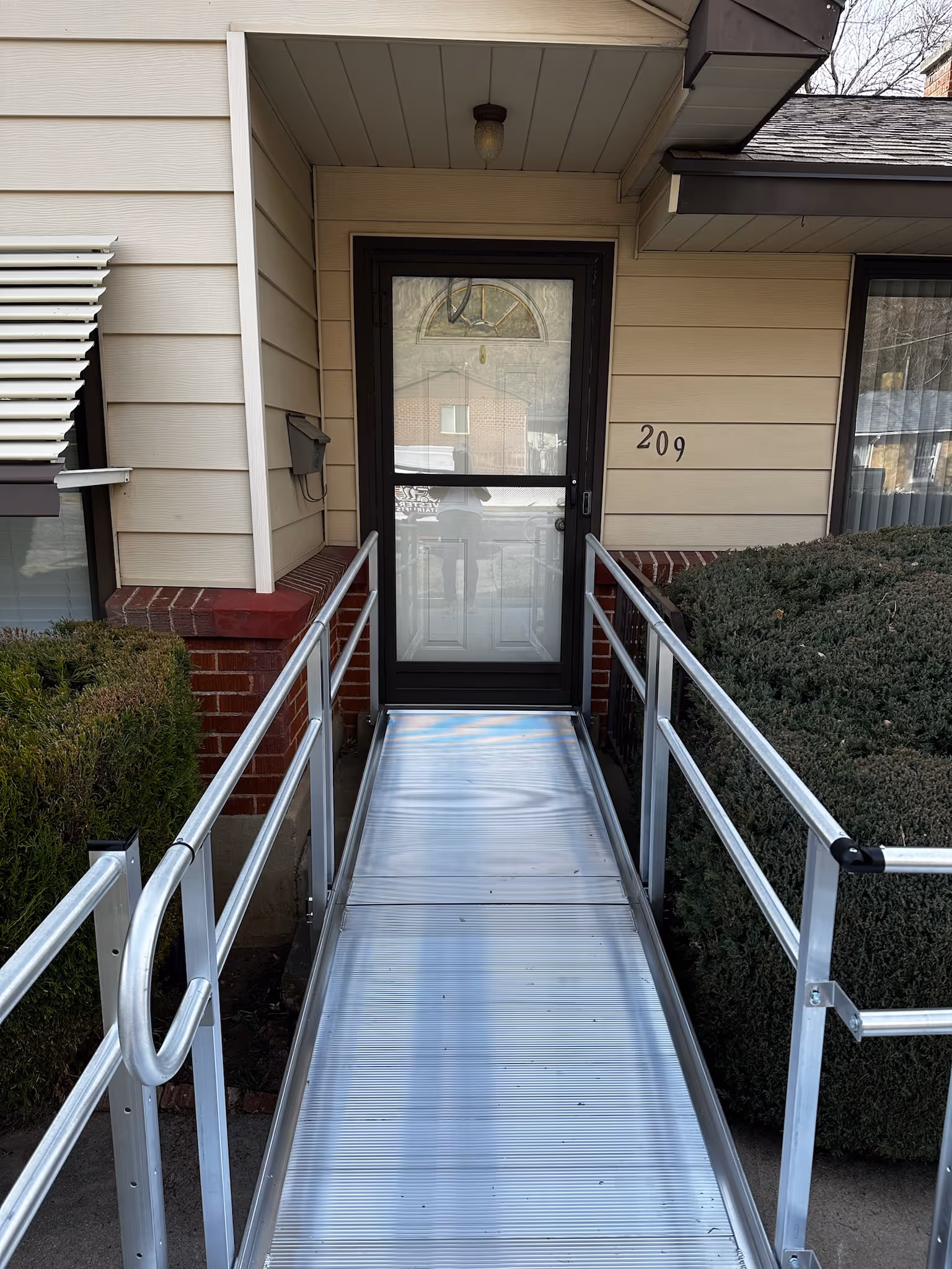Modular ramp installation in Ogden, Utah