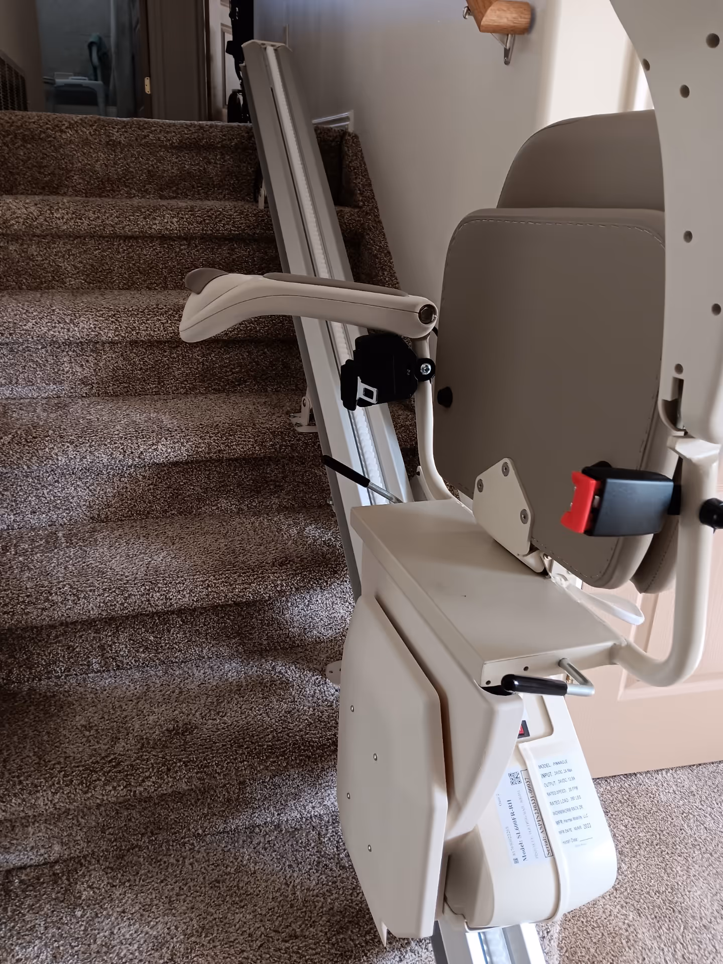 Recent stairlift installation in Salt Lake City, Utah